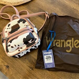 Wrangler Black and Pink Mini Backpack Brand new with tag